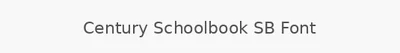 Century Schoolbook SB Font