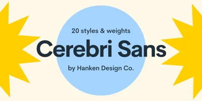 Cerebri Sans Font