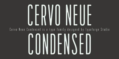 Cervo Neue Condensed Font