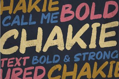 CHAKIE - Retro Brush Font Free Download