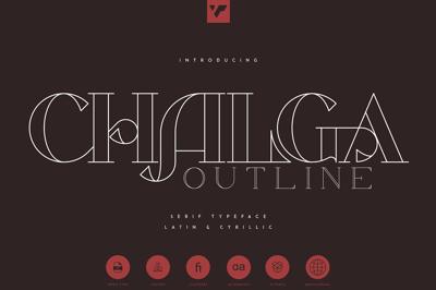 Chalga Outline - Serif Typeface Free Download