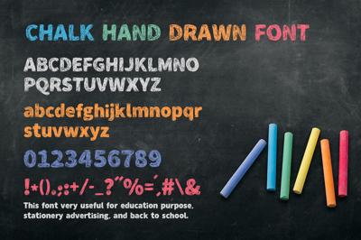 Chalk Hand Drawn Font Free Download