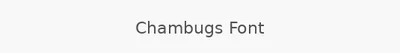 Chambugs Font