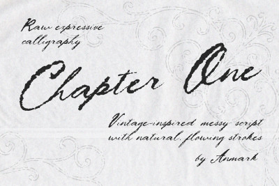 Chapter One Textured Vintage Script
