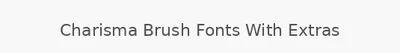 Charisma Brush Fonts With Extras