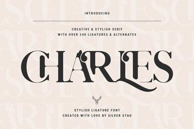 Charles - Chic Ligature Serif Font Free Download