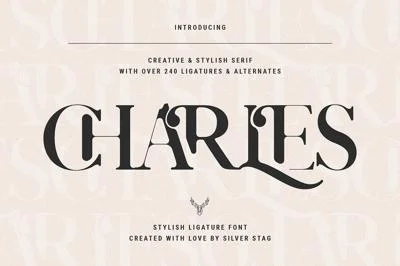 Charles - Chic Ligature Serif Font
