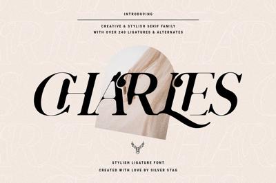 Charles - Ligature Serif Font Family Free Download