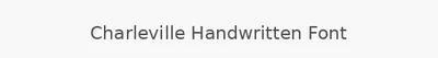Charleville Handwritten Font