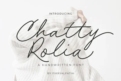 Chatty Rolia - Handwritten Script Font
