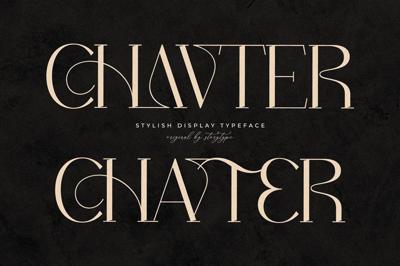 Chavter Stylish Display Typeface Free Download