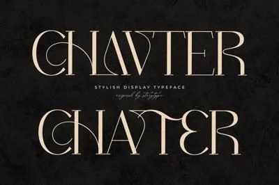 Chavter Stylish Display Typeface