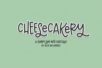 Cheesecakery Sans Font