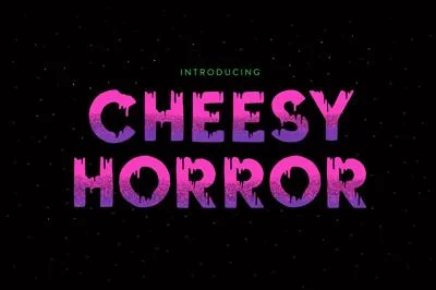 Cheesy Horror Font