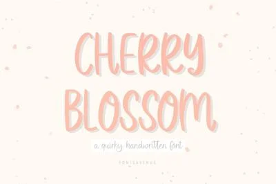 Cherry Blossom | Curly Font