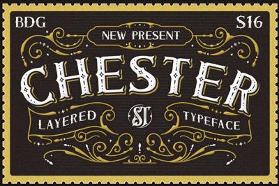 Chester | Display Layered Serif Free Download