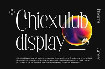 Chicxulub Display Font