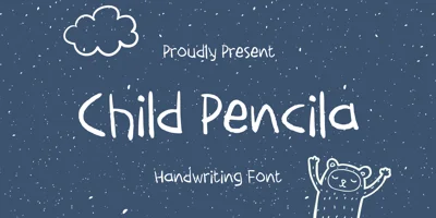 Child Pencila Font