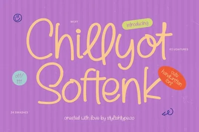 Chillyot Softenk – Cute Handwritten Font
