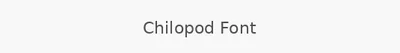 Chilopod Font