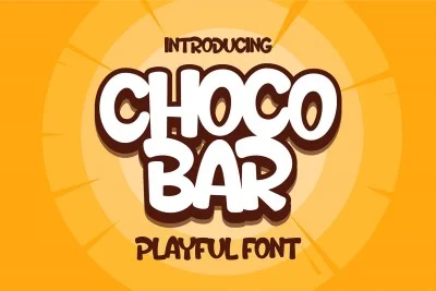 Choco Bar Playful Display Font