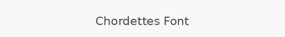 Chordettes Font