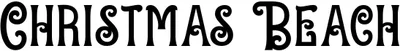 Christmas Beach Font