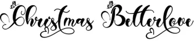 Christmas Betterlove Font