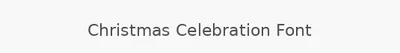 Christmas Celebration Font