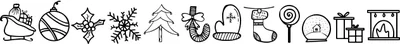 Christmas Dingbat Font