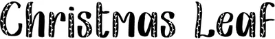 Christmas Leaf 2 Font