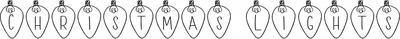Christmas Lights 2 Font