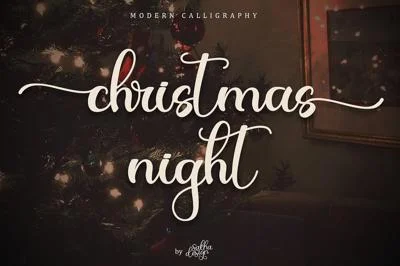Christmas Night - Handwritten Font