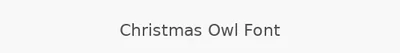 Christmas Owl Font