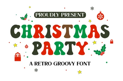 Christmas Party - Retro Font