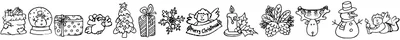 Christmas Season Doodle Font