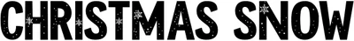 Christmas Snow 3 Font