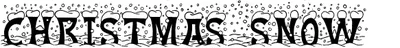 Christmas Snow Font