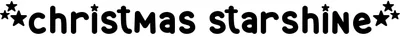 Christmas Starshine Font