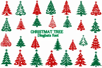 Christmas Tree Font