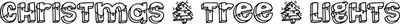 Christmas Tree Lights Font