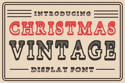Christmas Vintage - Retro Font