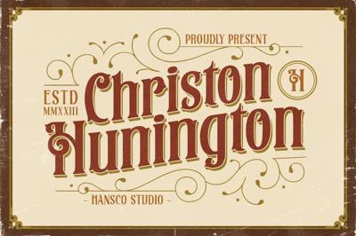 Christon Hunington Vintage Font Free Download