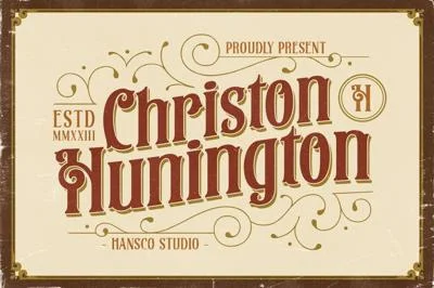 Christon Hunington Vintage Font