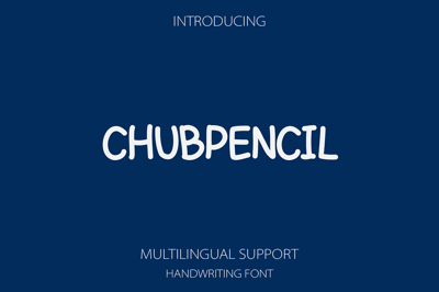 Chubpencil a Handwriting Font Free Download