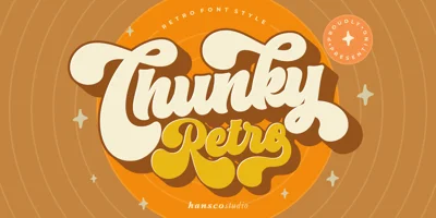 Chunky Retro Font