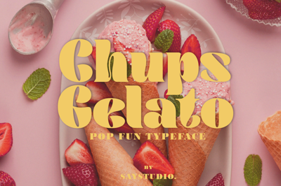 Chups Gelato - Pop Fun Font Free Download