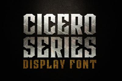 CICERO SERIES DISPLAY FONTS Free Download