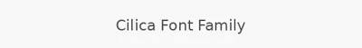 Cilica Font Family