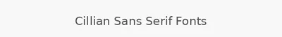 Cillian Sans Serif Fonts